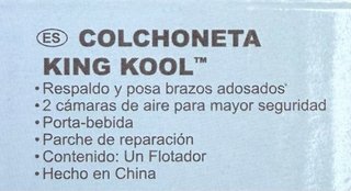 Colchoneta hinchable Intex Wet Set