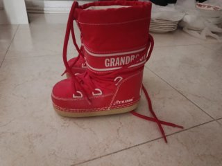 Botas de nieve rojas Talla 26-28