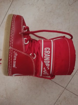 Botas de nieve rojas Talla 26-28