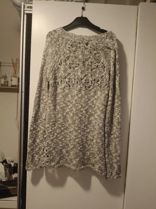 Jersey lentejuelas gris y plateado