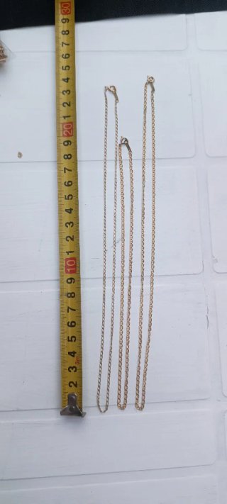 Collar oro y plata con cierre marcado