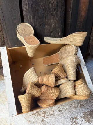 Suelas Esparto Planas y Cuña Beige/Marrón