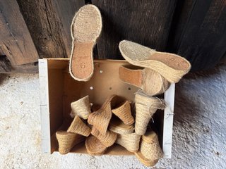 Suelas Esparto Planas y Cuña Beige/Marrón