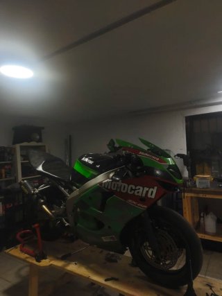 Kawasaki ZX-6R Sportbike Verde/Rojo