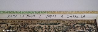Cuadro Mapa Antiguo Vuelta al Mundo