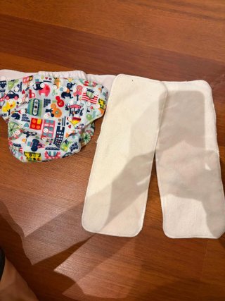 Pañal de tela lavable estampado