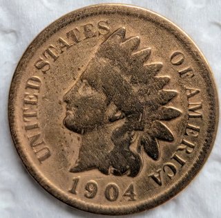 Moneda 1 Centavo USA 1904