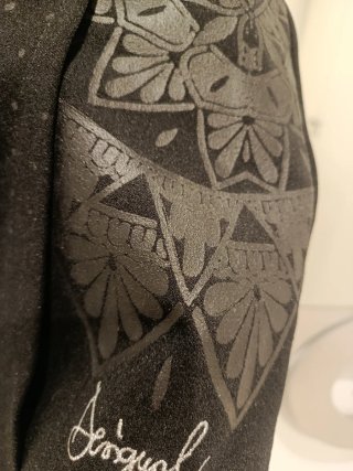 Falda Desigual Negra y Gris