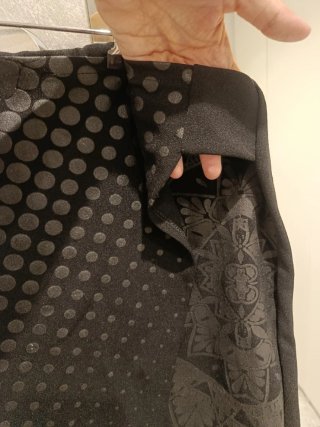 Falda Desigual Negra y Gris