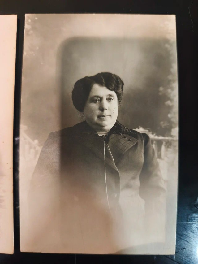 2 Fotos Antiguas Mujer Vich Barcelona 1910