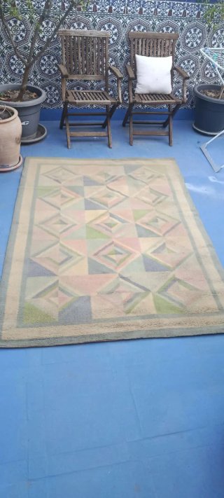 Alfombra 100% Lana geometrica