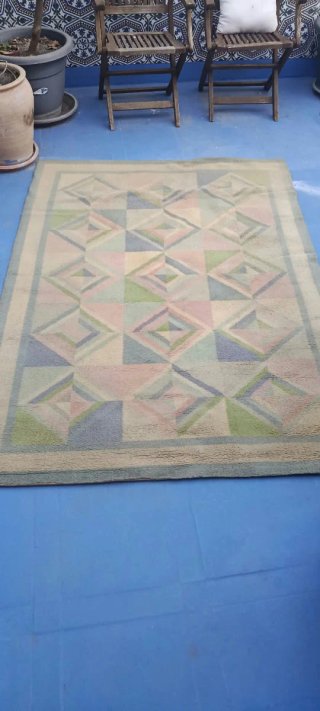 Alfombra 100% Lana geometrica