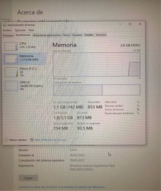 Mini PC Intel Atom x5-Z8350 2GB RAM
