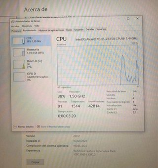 Mini PC Intel Atom x5-Z8350 2GB RAM