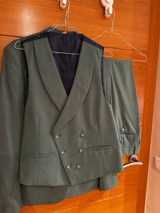 Traje boutique verde de 3 piezas