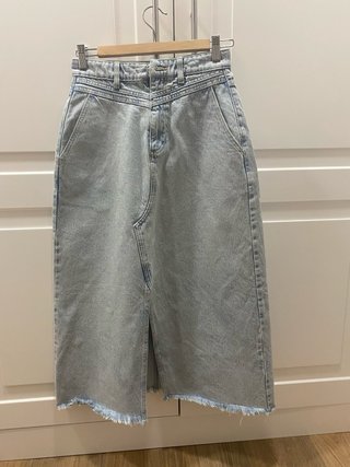 Falda vaquera larga Zara