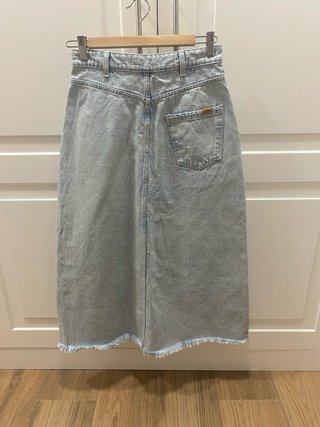 Falda vaquera larga Zara