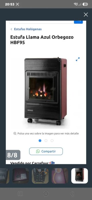 Estufa Orbegozo Negra/Marrón