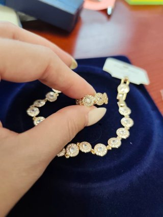 Conjunto Anillo y Pulsera Angelic Dorado