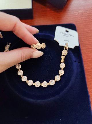 Conjunto Anillo y Pulsera Angelic Dorado
