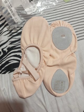 Zapatillas de ballet color rosa/beige