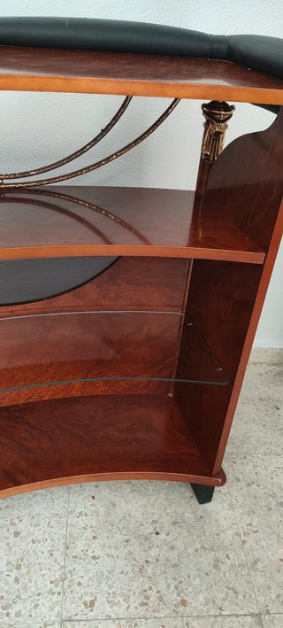 Mueble Bar Madera y Cristal