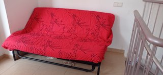 Sofá Cama 2 Plazas Rojo