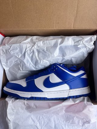 Zapatillas Nike Dunk Low Azul y Blanco