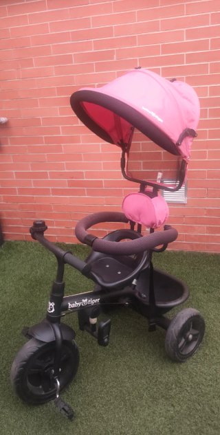 Triciclo infantil niña Baby Tiger rosa