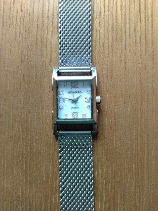 Reloj Duward Vintage Mujer Plata Blanco