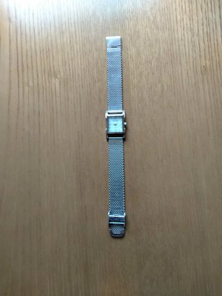 Reloj Duward Vintage Mujer Plata Blanco