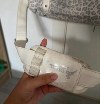 Bolso de hombro con estampado de leopardo