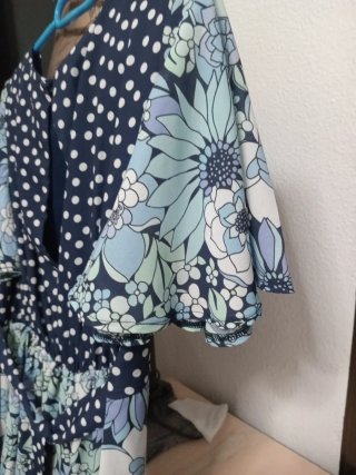 Vestido lunares y flores TWISTED