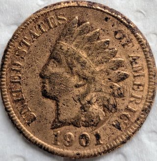 Moneda 1 Centavo USA 1901