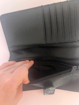 Portafoglio OVS Donna Nero Floreale Chiusura