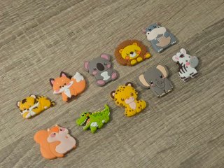 Imanes de animales para nevera infantil
