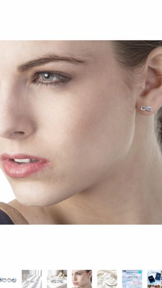 Pendientes Infinito Mujer Plata de Ley 925