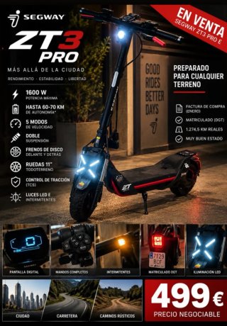 Segway ZT3 Pro Patinete Eléctrico