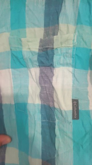 Camisa Columbia Slim Fit Cuadros Talla S