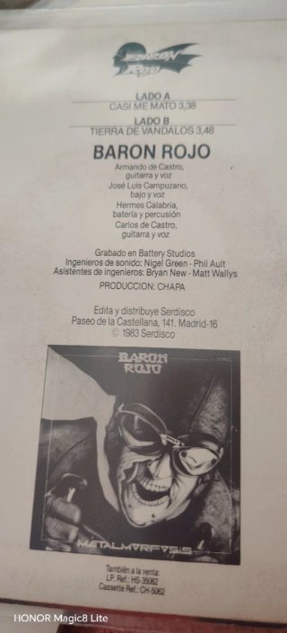 Barón Rojo - Cási Me Mato (Singles)
