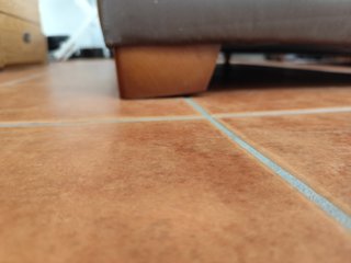 Sofá 2 plazas beige y marrón 170 cm