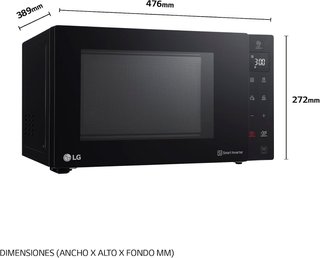 LG MH6535GIS - Microondas con Grill NeoChef, Capacidad 25 L, 1000 W