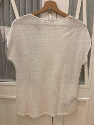 Camiseta 100% lino Mango