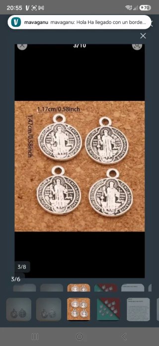 Medalla San Benito Protector nueva