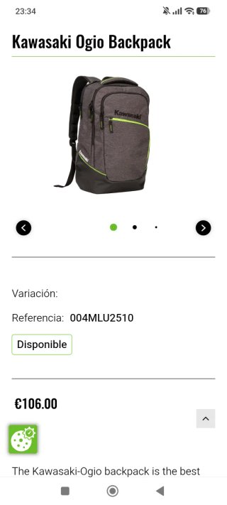 Mochila Kawasaki Ogio Verde