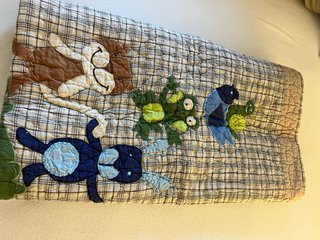 Colcha Cuna Zara Home Animales. Tejido acolchado.