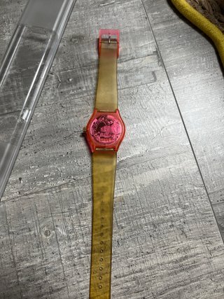 Orologio Swatch trasparente