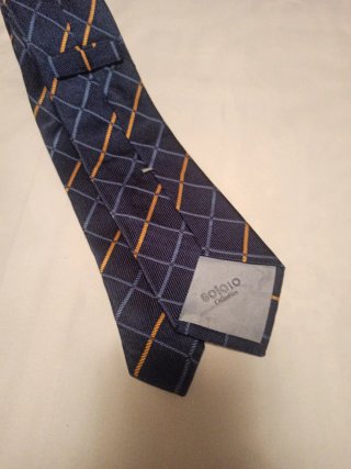 Corbata Soloio azul y amarilla cuadros