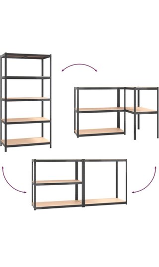 Estanterías Almacenaje Metal y Madera