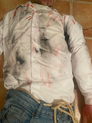 Disfraz casero Halloween Monstruo Pegado Cuerpo